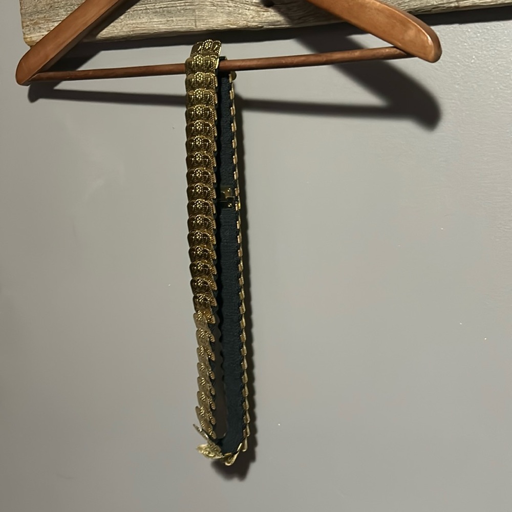 Vintage Gold metal elastic scale heart belt💛💛